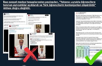 'Yabancı uyruklu öğrenci' ve 'kadro' iddialarına çifte yalanlama