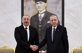 Cumhurbaşkanı Erdoğan mevkidaşı Aliyev'le görüştü
