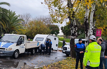 İstanbul'da işgalci karavanlara müdahale