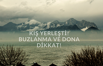 Kış Yerleşti! Buzlanma ve Dona Dikkat!