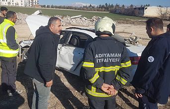 Araç muayene istasyonunda kaza!