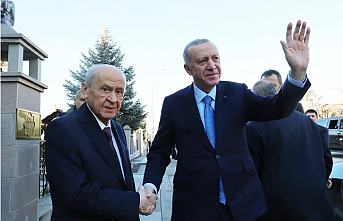 Cumhurbaşkanı Erdoğan Bahçeli ile buluştu
