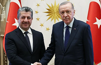 Cumhurbaşkanı Erdoğan, Mesrur Barzani'yi kabul etti