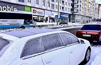 Erzurum dondu: Eksi 34 derece!