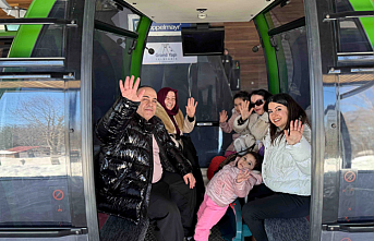 Kartepe Teleferiği’nde tatil yoğunluğu