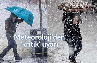 Meteoroloji'den 'kritik' uyarı