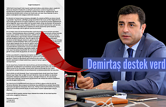 Selahattin Demirtaş, sürece destek verdiğini açıkladı