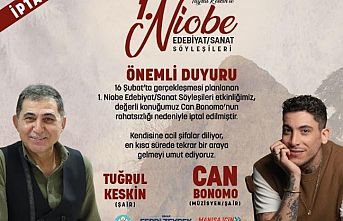1. Niobe Edebiyat Sanat Söyleşileri’ne hastalık engeli 