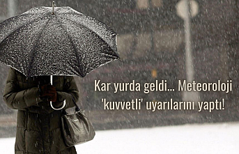 Kar yurda geldi... Meteoroloji 'kuvvetli' uyarılarını yaptı!