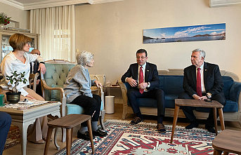 Mansur Yavaş ve Ekrem İmamoğlu'ndan Anne Özdağ'a ziyaret