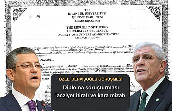 Özel, Dervişoğlu Görüşmesi: " Diploma soruşturması acziyet itirafı ve kara mizah" "