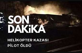 SON DAKİKA! Helikopter kazası! Pilot öldü
