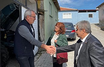 Manisa Soma'da meclis üyeleri mahallelerde