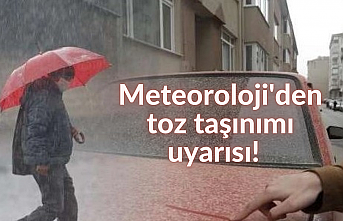 Meteoroloji'den  toz taşınımı uyarısı!