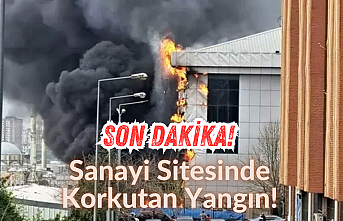 SON DAKİKA! Sanayi Sitesinde Korkutan Yangın!