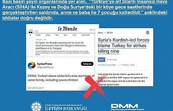 Türkiye SİHA'sı Suriye'ye saldırdı iddialarına açıklama