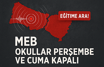 İstanbul'da Okullara 2 Günlük Deprem Tatili