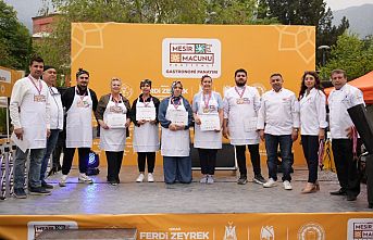 Manisa'da mesir macunu yemekler yarıştı