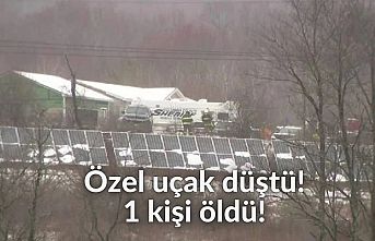 Özel uçak düştü! 1 kişi öldü!