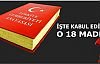 Anayasa değişiklik paketi 18 maddenin tamamı