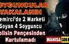 Demirci 'deki marketleri soyan kar maskeli soyguncular yakalandı