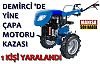 Demirci'de çapa motoru kazası