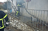 Demirci'de yangın ! 1 ev tamamen yandı