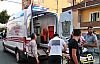 Eteği motosikletin zincirine dolanınca kaza yaptılar
