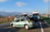 Takla atan otomobilde 6 kişi yaralandı