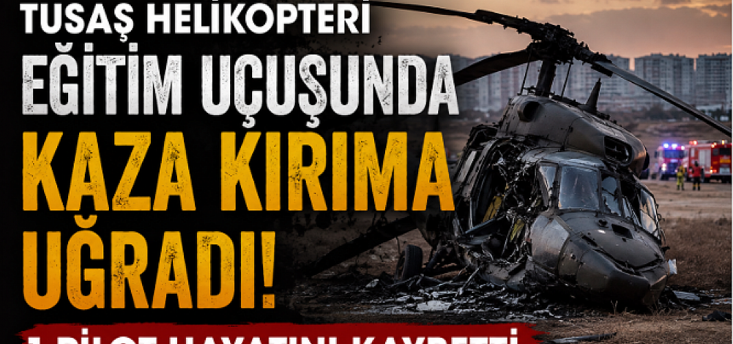 TUSAŞ Helikopteri Eğitim Uçuşunda Kaza Kırıma Uğradı: 1 Pilot Hayatını Kaybetti