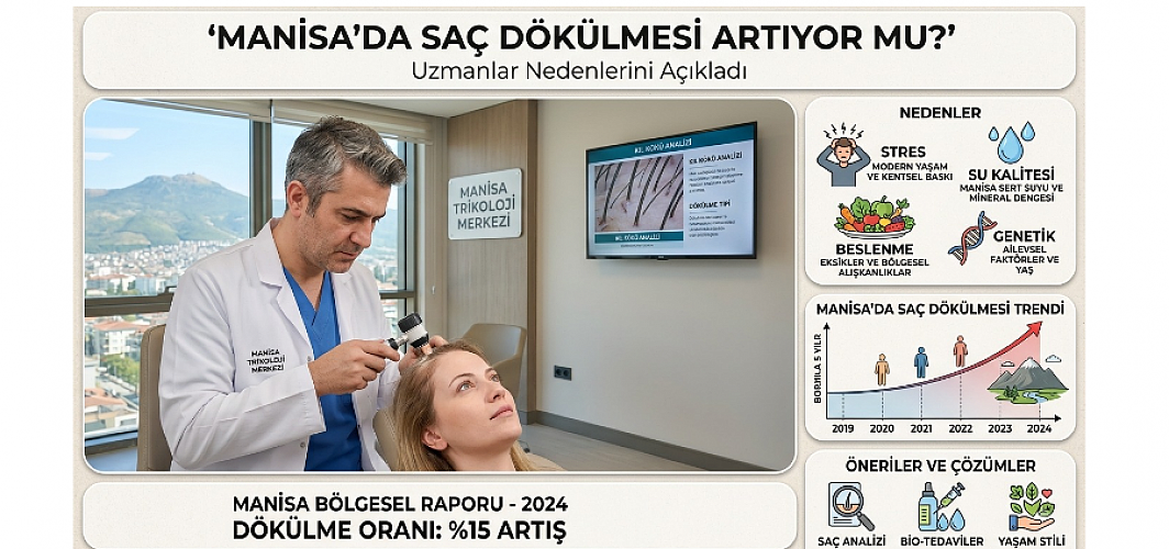 Manisa'da Saç Dökülmesi Artıyor mu? Uzmanlar Nedenlerini Açıkladı