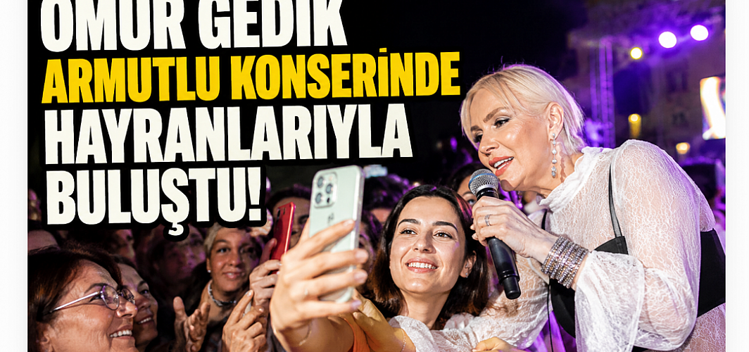 Ömür Gedik konserinde hayranların selfie yarışı vardı