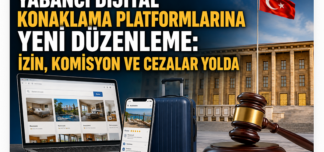 Yabancı Dijital Konaklama Platformlarına Yeni Düzenleme: İzin, Temsilcilik ve Yüzde 17 Komisyon Sınırı