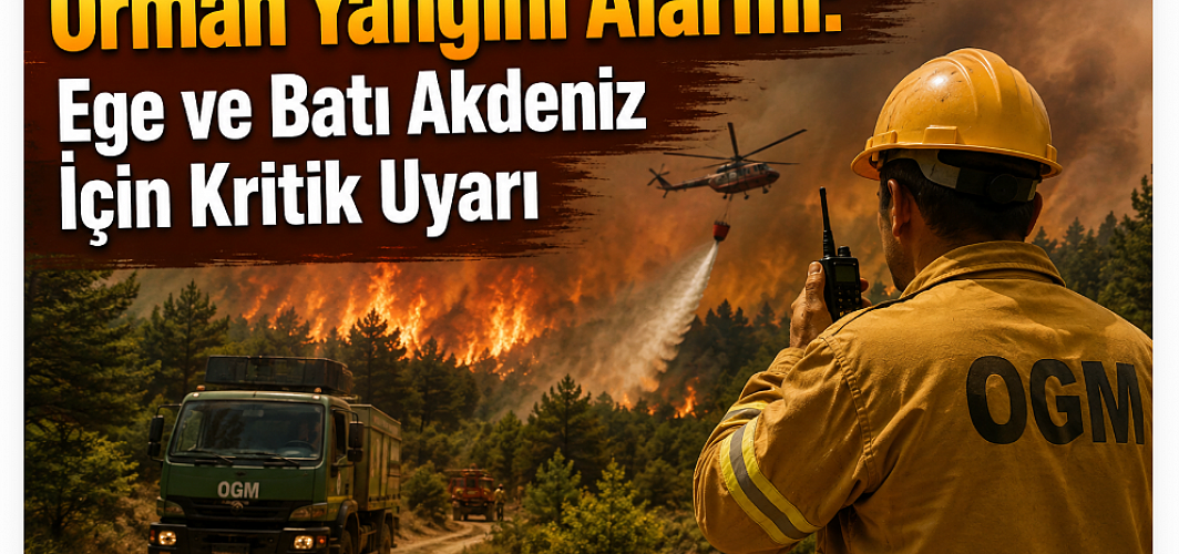 Orman Yangını Alarmı: Ege ve Batı Akdeniz İçin Kritik Uyarı