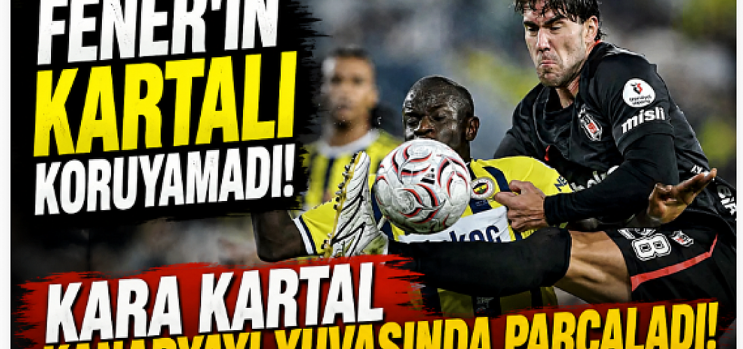 Fener'in Kartal'ı Koruyamadı! Kara Kartal Kanaryayı Yuvasında Parçaladı