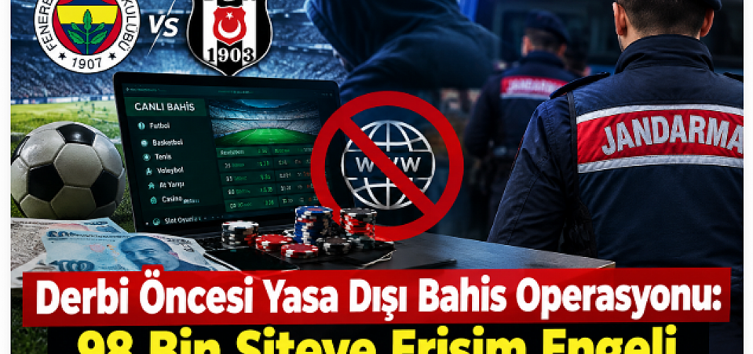 Derbi Öncesi Yasa Dışı Bahis Operasyonu: 98 Bin Siteye Erişim Engeli
