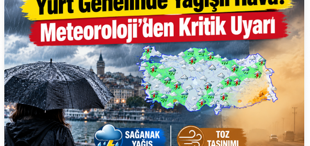 Yurt Genelinde Yağışlı Hava! Meteoroloji’den Kritik Uyarı