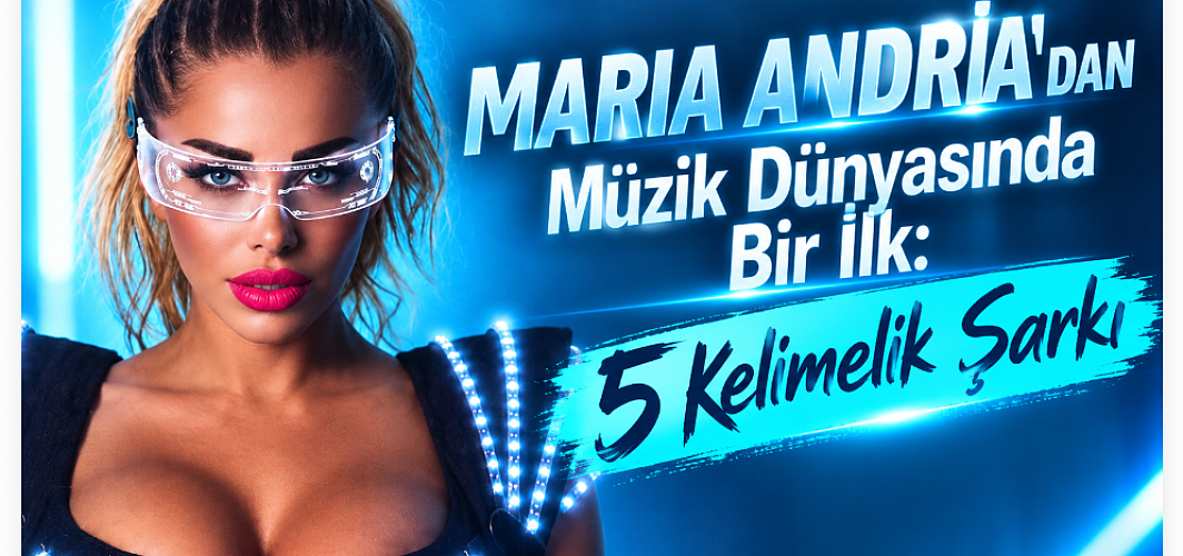 Maria Andria’dan Türkiye’ye 5 Kelimelik Müzik Bombası