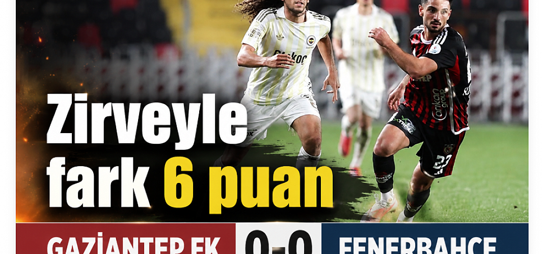 Zirveyle fark 6 puan | Gaziantep FK 0-0 Fenerbahçe
