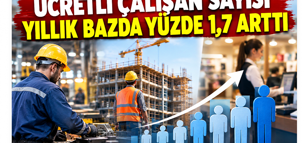 Ücretli çalışan sayısı arttı, sanayide düşüş sürdü