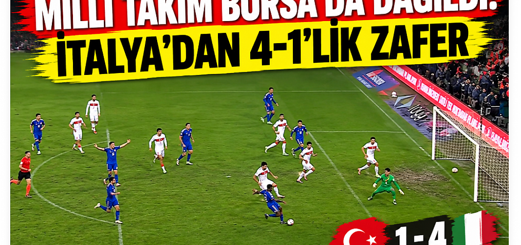 Bursa’da Goller Peş Peşe Geldi! Milli Takım Sahadan Mağlup Ayrıldı