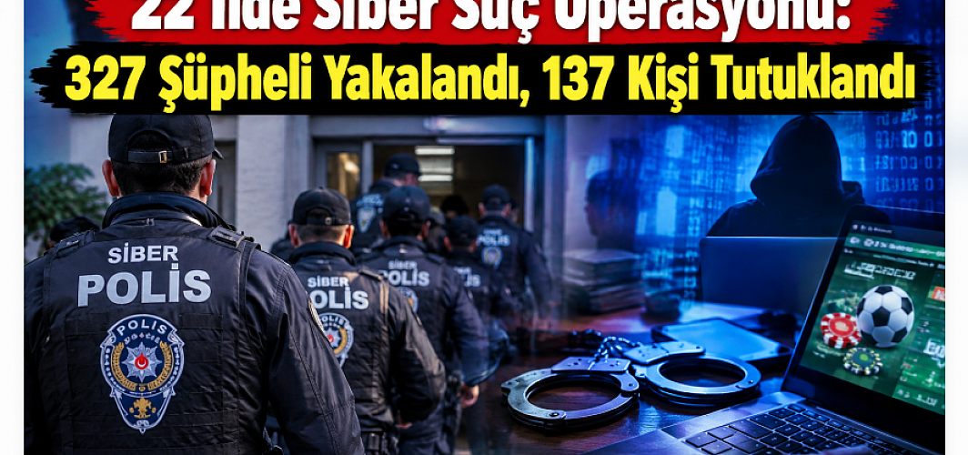 22 İlde Siber Suç Operasyonu: 327 Şüpheli Yakalandı, 137 Kişi Tutuklandı