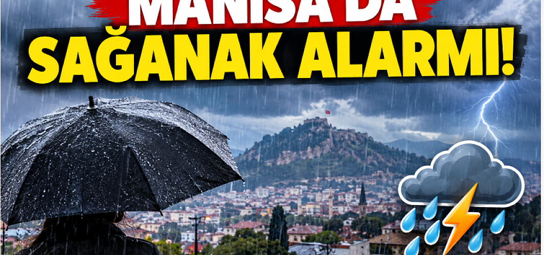 Manisa’da Sağanak Alarmı! Meteoroloji Gün Gün Uyardı