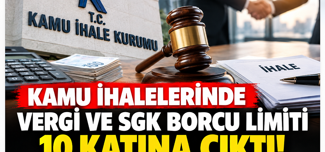 Kamu İhalelerinde Vergi ve SGK Borcu Limiti 10 Katına Çıktı! Yeni Sınır 50 Bin TL