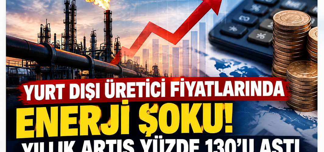 YURT DIŞI ÜRETİCİ FİYATLARINDA ENERJİ ŞOKU! YILLIK ARTIŞ YÜZDE 130’U AŞTI