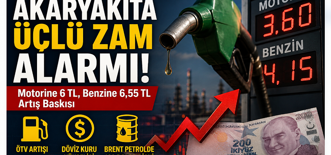Akaryakıta Üçlü Zam Alarmı! Motorine 6 TL, Benzine 6,55 TL Artış Baskısı