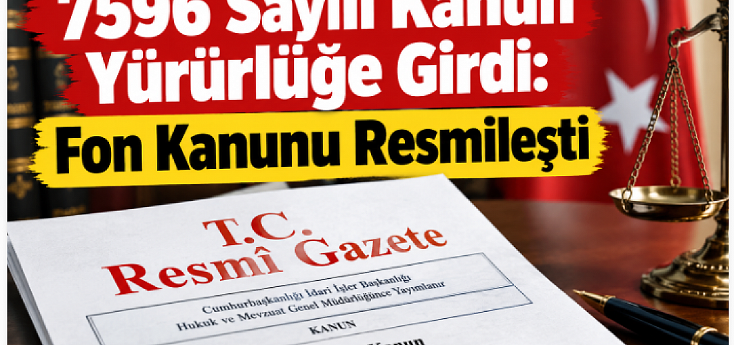 7596 Sayılı Kanun Yürürlüğe Girdi: Fon Kanunu Resmileşti