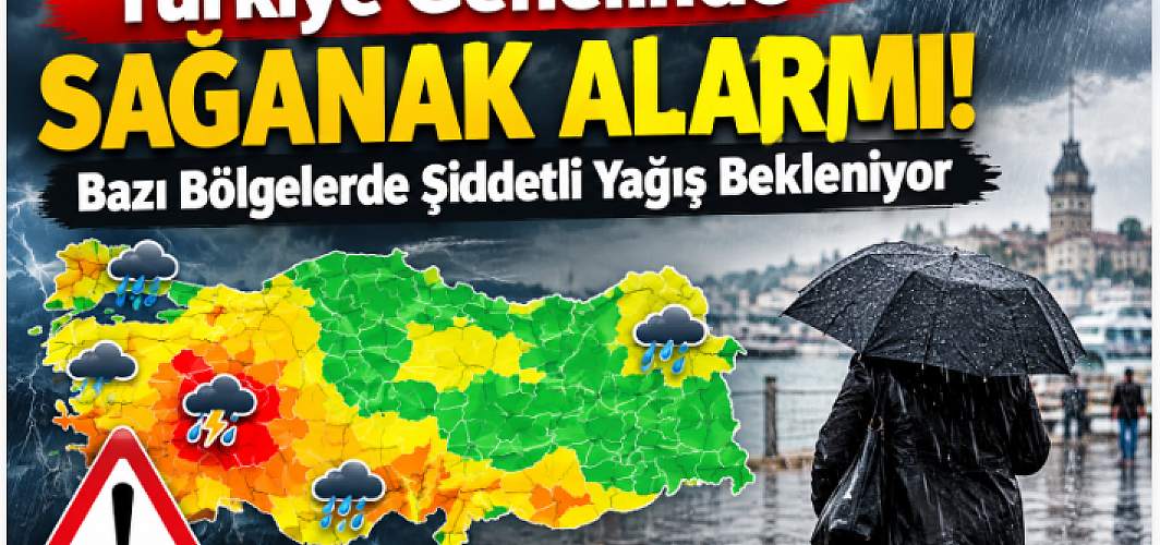 Türkiye Genelinde Sağanak Alarmı! Bazı Bölgelerde Şiddetli Yağış Bekleniyor