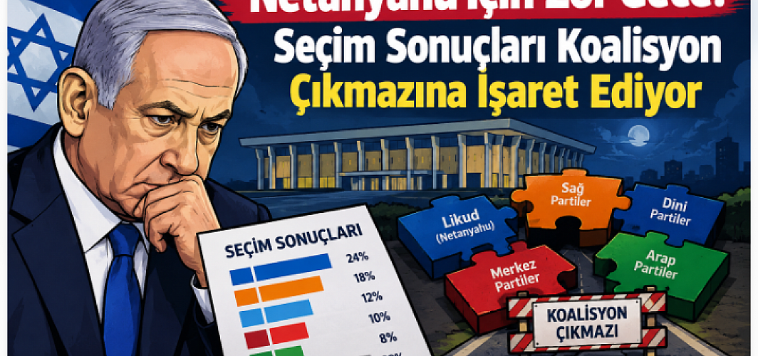 Netanyahu İçin Zor Gece! Seçim Sonuçları Koalisyon Çıkmazına İşaret Ediyor