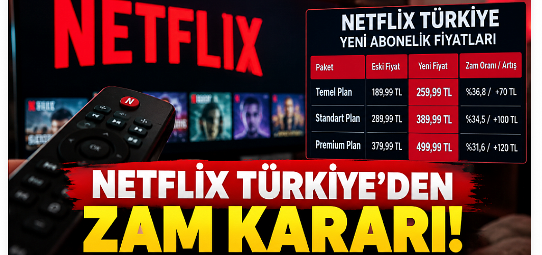 Netflix Türkiye’den Zam Kararı! İşte Yeni Abonelik Fiyatları